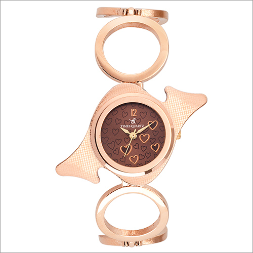 Wristwatch Times Quartz Analogue Rose Gold Women Watch
