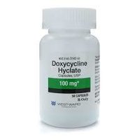 Doxycycline Hyclate Capsules - 50 Count Bottle | Broad Spectrum Antibiotic For Various Bacterial Infections, Effective For Acne And Rosacea Treatments, Suitable For Adults And Teens