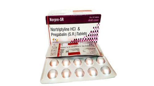 Nortriptyline 10 mg ,Pregabalin 75 mg  SR TAB