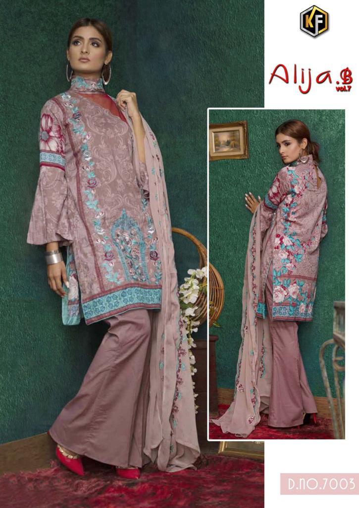 Keval Fab Alija B Vol 7 Cotton Karachi Printed Dress Material Catalog