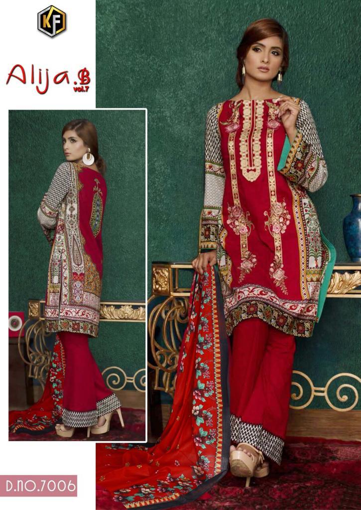 Keval Fab Alija B Vol 7 Cotton Karachi Printed Dress Material Catalog