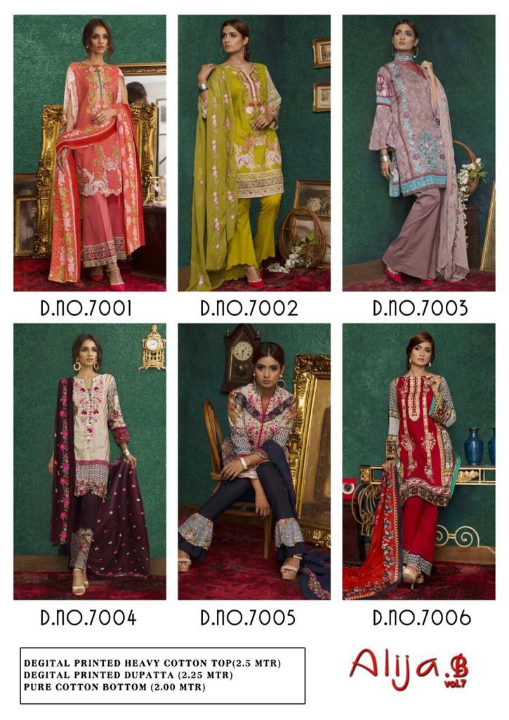 Keval Fab Alija B Vol 7 Cotton Karachi Printed Dress Material Catalog
