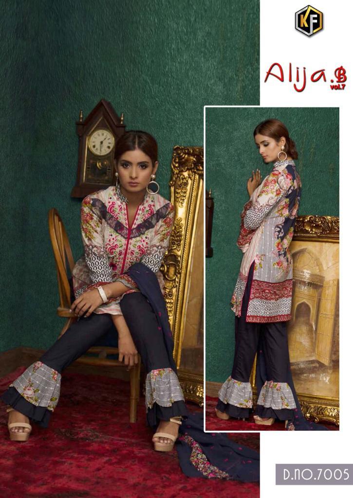 Keval Fab Alija B Vol 7 Cotton Karachi Printed Dress Material Catalog