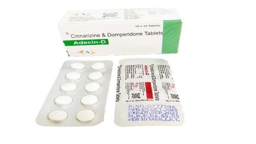 Cinnarizine 20 Mg & Domperidone 10 Mg Tab General Medicines