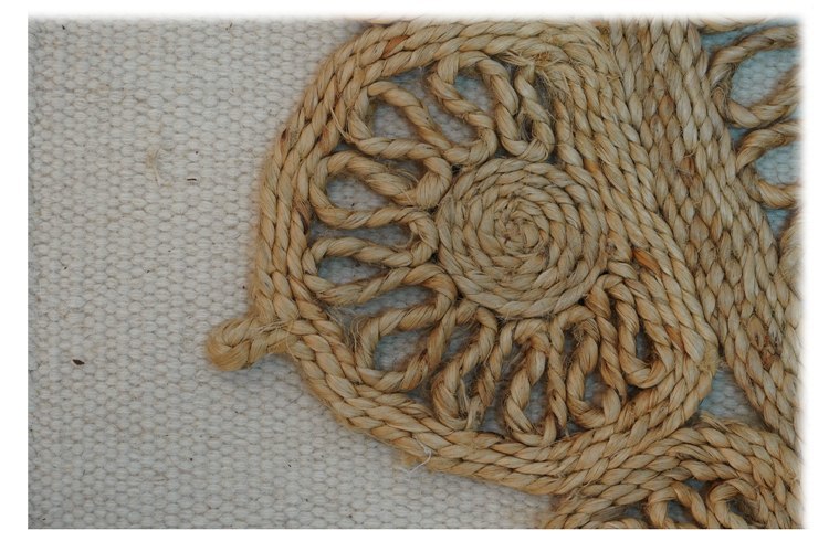 Hand Woven Jute Natural Braided Rug