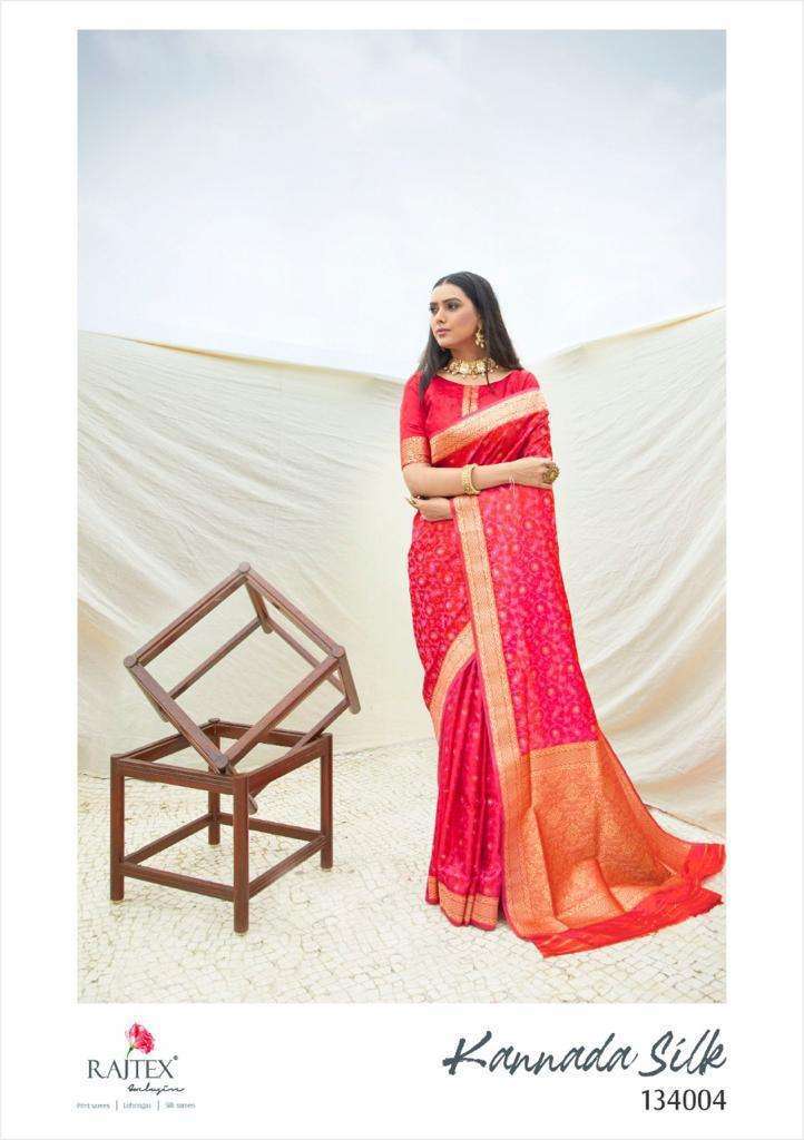 Rajtex Kannada Silk Party Wear Printed Saree Catalog