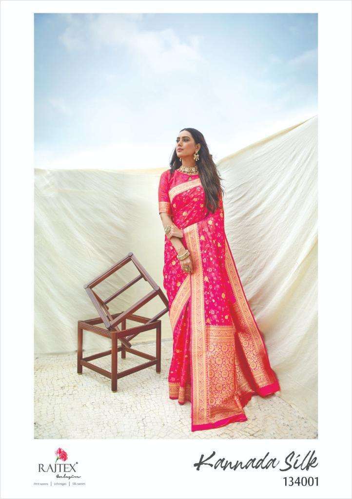 Rajtex Kannada Silk Party Wear Printed Saree Catalog