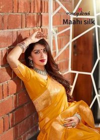 Manjubaa Maahi Silk Printed Fancy Saree Catalog