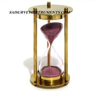 SAND TIMER - BRASS SAND TIMER - NAUTICAL SAND TIMER 1 MINUTE - COLLECTIBLE MARINE GIFT