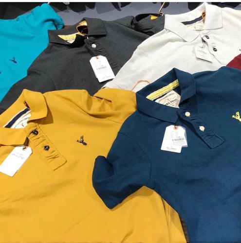 Branded Mens Collar Neck  T-Shirt