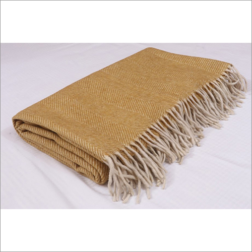 Mustard Herringbones Blankets