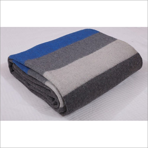 Grey With Stripes Military Blankets