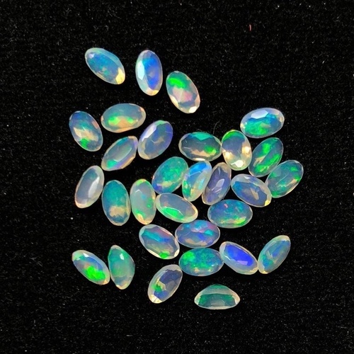 8x10mm Ethiopian Opal Faceted Oval Loose Gemstones