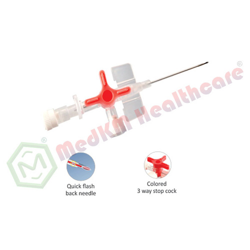 IV Cannula/catheter With Integrated 3 Way Stop Cock
