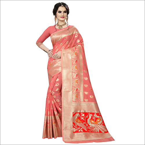 Casual Ladies Heavy Cotton Silk Saree