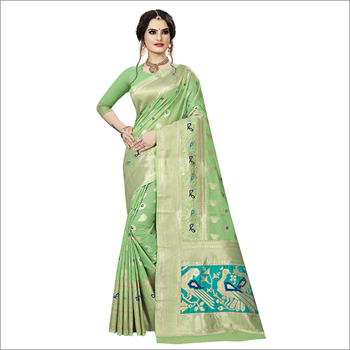 Ladies Party Wear Cotton Saree