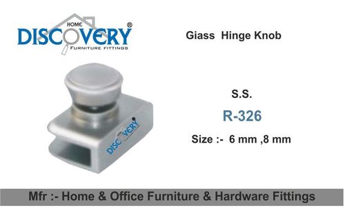 Glass Hinge Knob Application: Steel