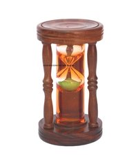 Wooden Sand Timer with Green Sand (5 Minutes)