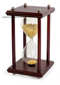 NAUTICAL WOODEN SAND TIMER