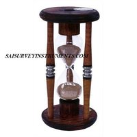 NAUTICAL WOODEN SAND TIMER - (15 MIN