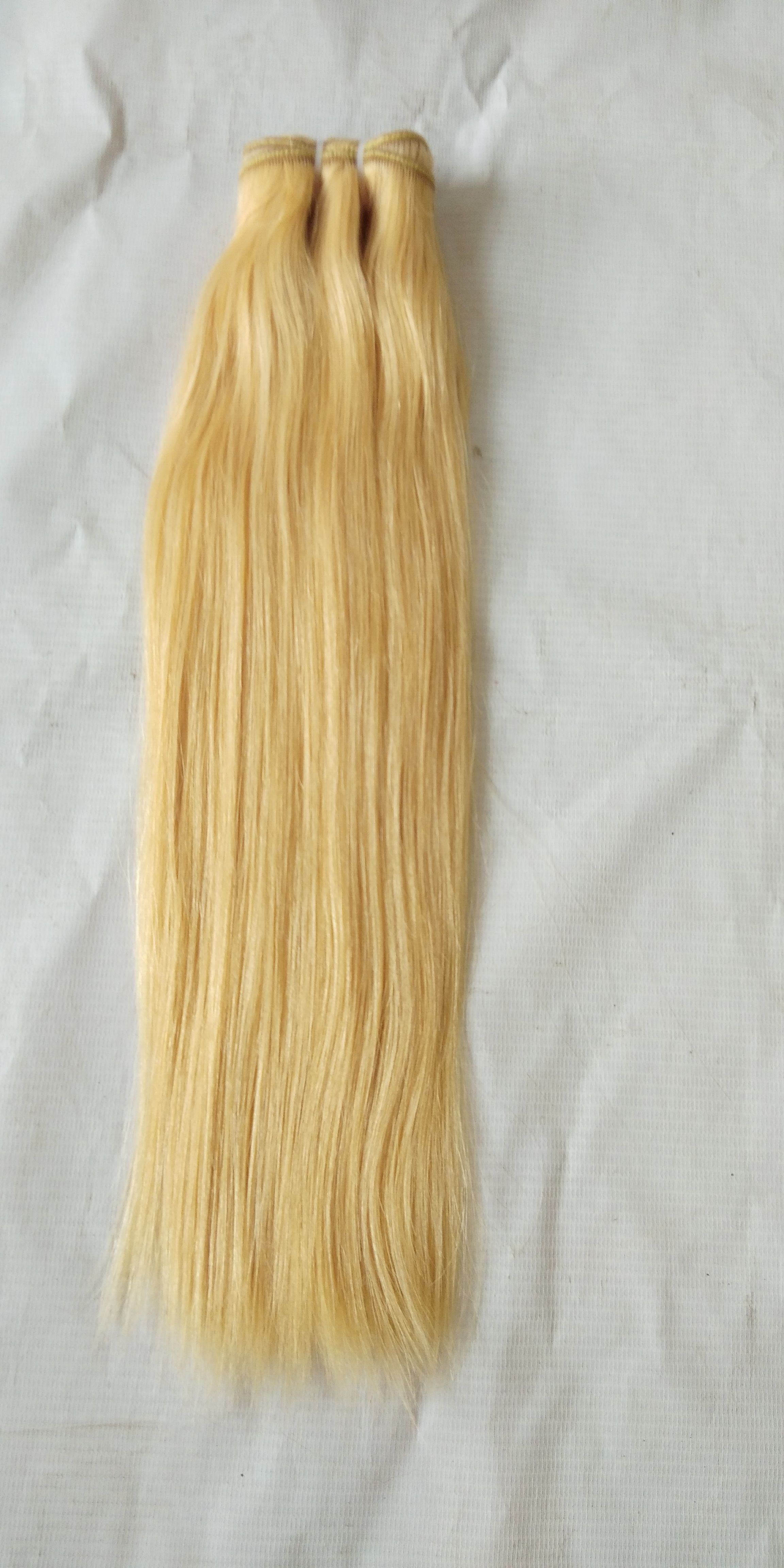 Raw Natural Straight Blonde Hair 613 Colour