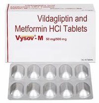 Tabletas de Vildagliptin y de Metformin
