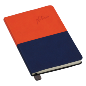 A5 Note Book Brown Orange + Blue Flexi