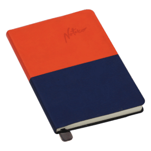 A5 Note Book Brown Orange + Blue Flexi