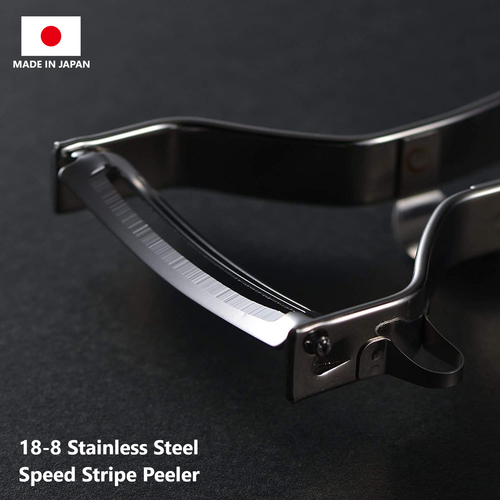 Prograde 18-8 Stainless Steel Speed Stripe Peeler Kitchen Gadgets Vegetable Slicer Made in Japan