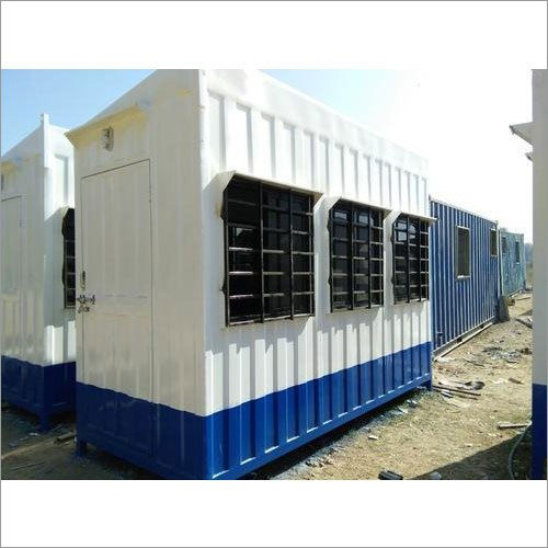 Portable Structure Portable Cabin - Color: White & Blue