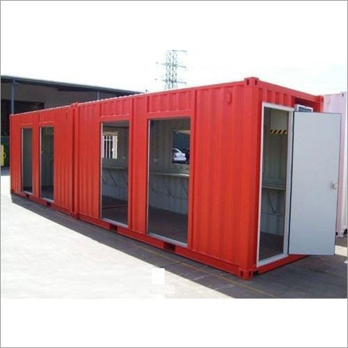 Red Steel Portable Cabin