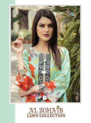 Shree Fabs Al Zohaib Cotton Print With Embroidery Pakistani Dress Catalog