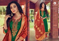 Kalarang Fashion Malvika Vol 4 Jam Silk Cotton With Embroidery Dress Material Catalog