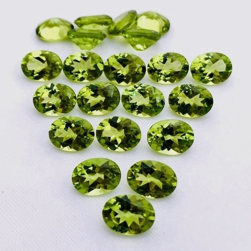 7x9mm Peridot Faceted Oval Loose Gemstones