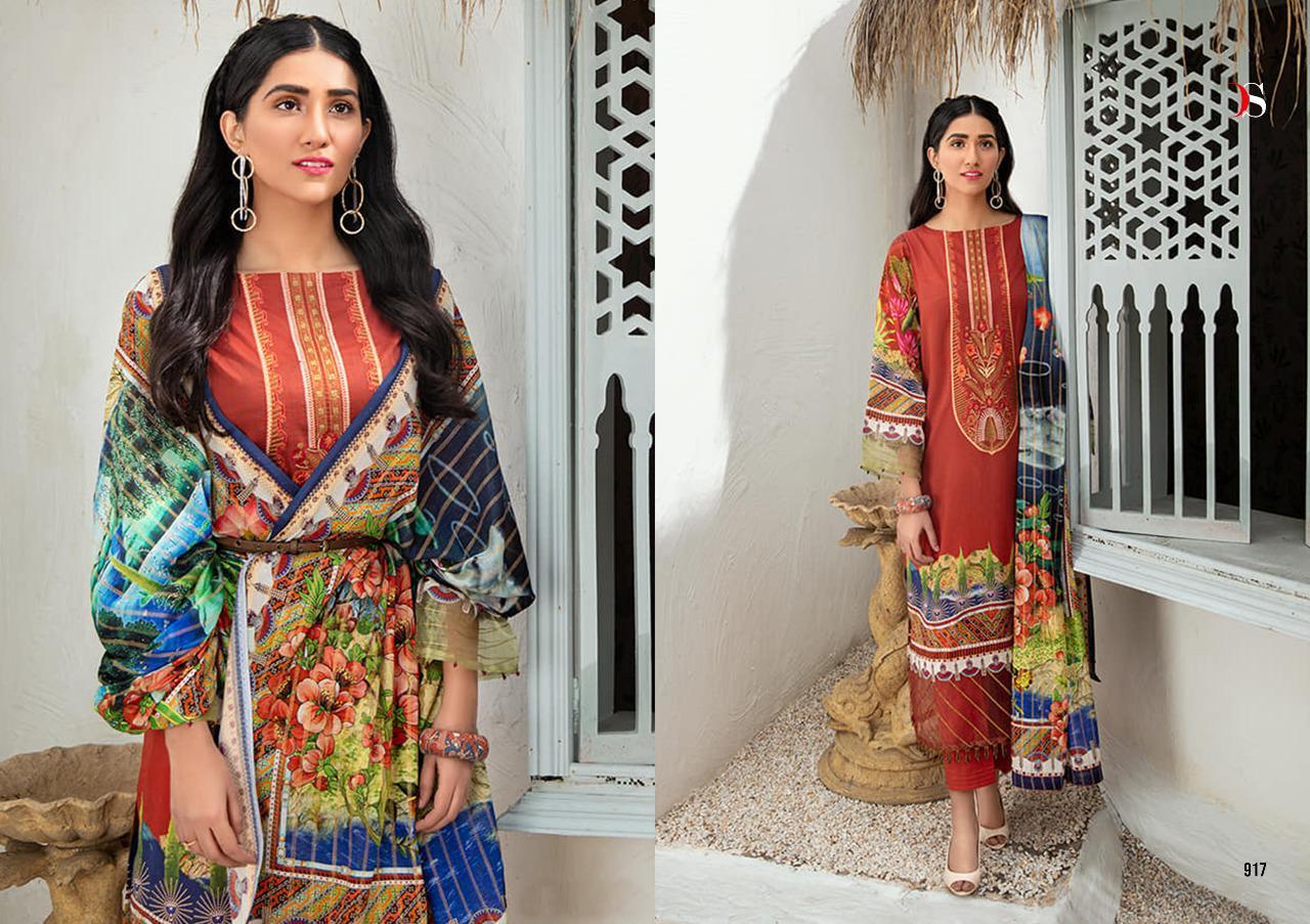 Deepsy Suits Elan Vol 13 Satin Silk With Embroidery Dress Material Catalog