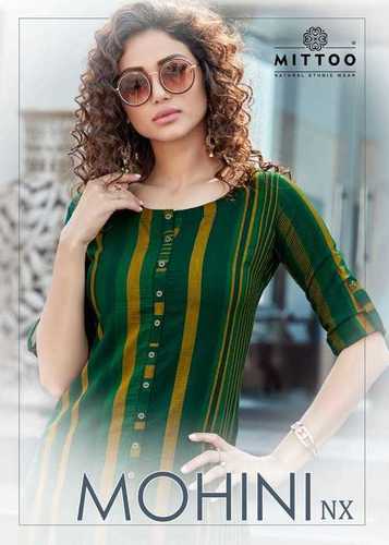 Mittoo Mohini Nx Rayon Slub Kurti With Bottom Catalog