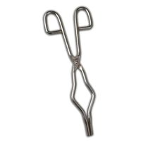 Crucible Tongs - Stainless Steel, 2" Width X 6" Height | Durable One-piece Design, Easy To Clean, Foldable, Machine Cut Finish