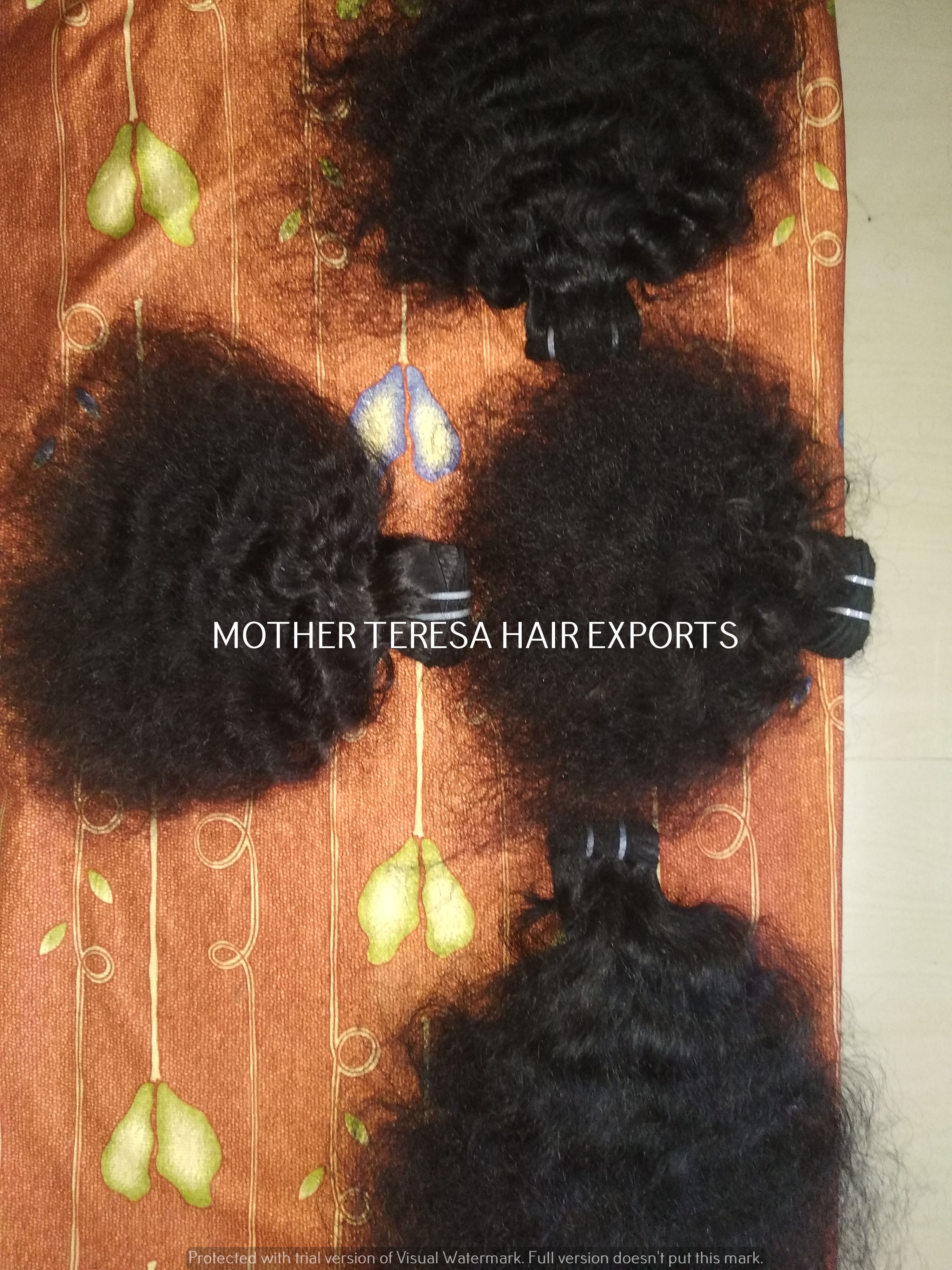 Temple Curly Indian Human Hair Extensions