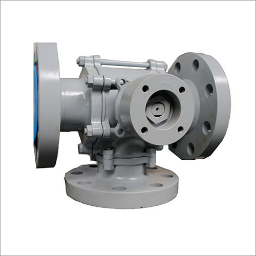 Polished Flanged End 3 Way Ball Valve