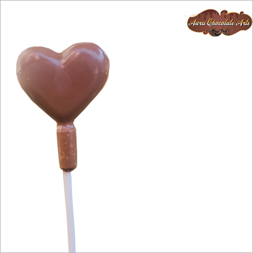 Handmade Heart Shaped Chocolate Lollipop