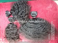 INDIAN VIRGIN REMY CURLY HUMAN HAIR EXTENSIONS