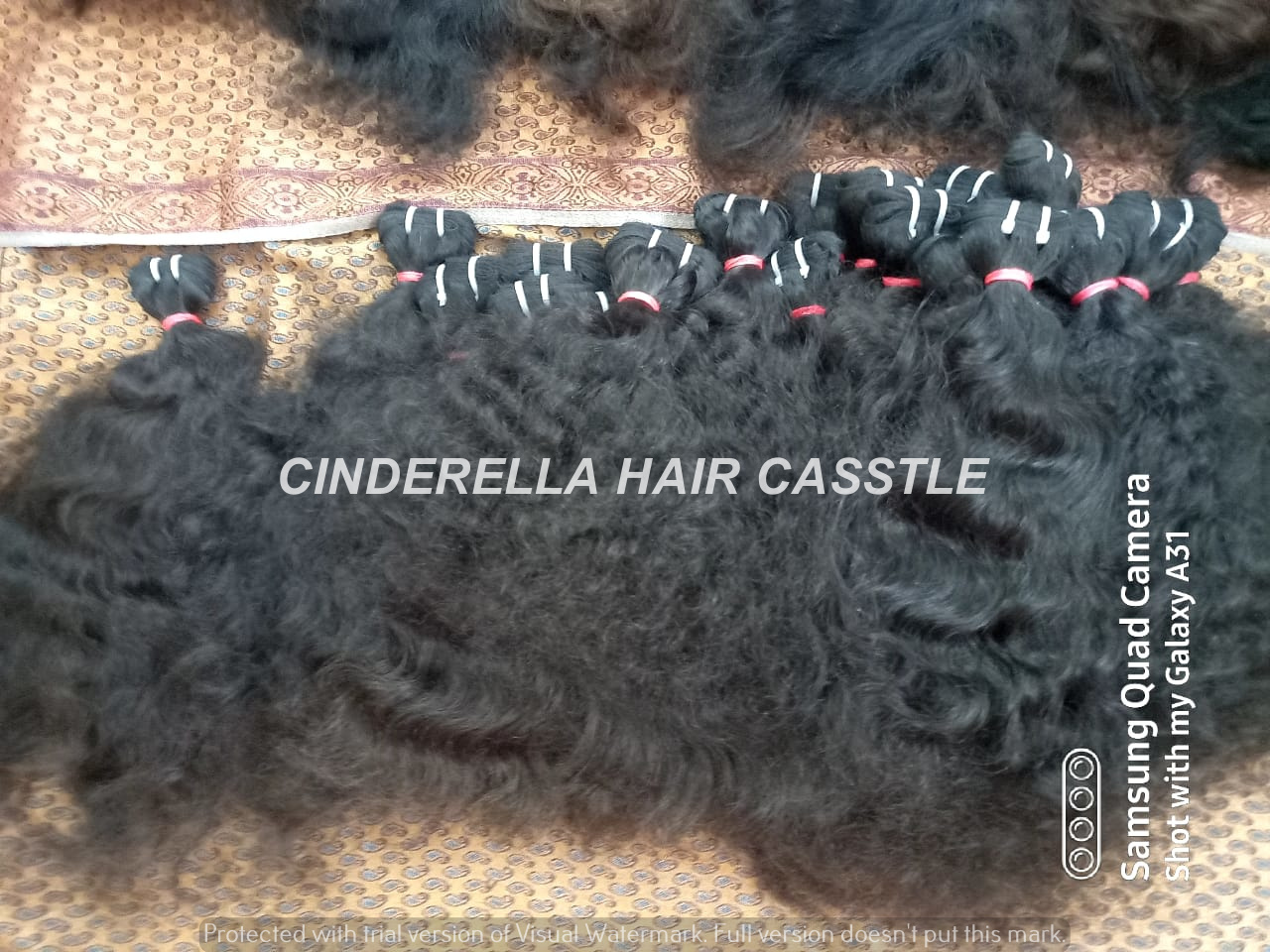 INDIAN VIRGIN REMY CURLY HUMAN HAIR EXTENSIONS