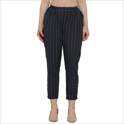 Black Ladies Poly Viscose Trouser Pant, Size: Medium, Waist Size: 28.0 at  Rs 200/piece in Mumbai