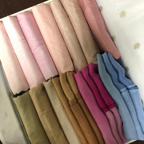 Silk Modal Plain Colors Stoles And Shawls