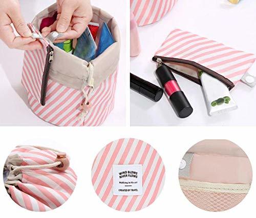 Printed Round Makeup Pouch