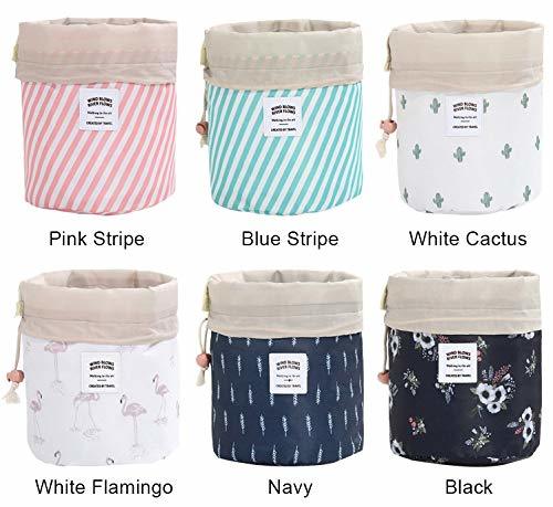 Printed Round Makeup Pouch