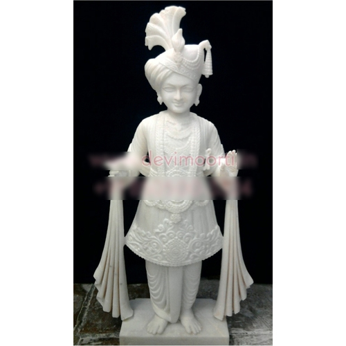 Marble Swami Narayan statue