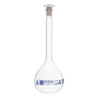 Volumetric Flask - Glass, 8x7cm | Durable, Easy To Clean, Light Weight, Machine Cut, Ideal For Precise Dilutions And Standard Solution Preparation