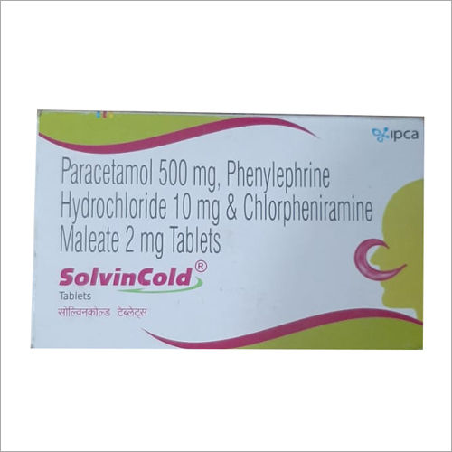 500 Mg Paracetamol Phenylephrine 10 Mg Hydrochloride And Chlorpheniramine Maleate 2 Mg Tablets General Medicines