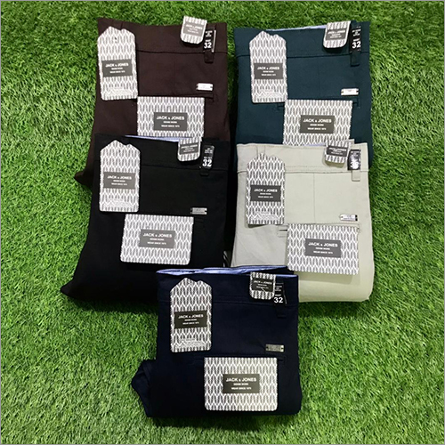Available In Different Color Mens Cotton Casual Trouser